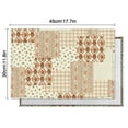 thumbnail image 5 of Pioneer Flower Floral Print Pattern Summer Placemats Table Placemats Set Of 6-Linen Kitchen Washable Placemats Table Mats 12x18 Inch Non-Slip Heat Resistant, 5 of 5