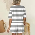 thumbnail image 3 of MAIHAN Women Casual Outfits Spring Outfits Short Sleeve Tops Shorts 2pcs Women Tops and Trousers Set Dressy Casual Outfits for Women, 3 of 7