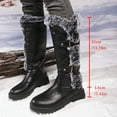 thumbnail image 5 of UngA Women Fashion Winter Boots Mid-Calf Warm Plush Lining Snow Boots for Women Black,Size 9, 5 of 7