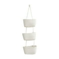 thumbnail image 2 of 3-Tier Wall Hanging Storage Basket | Hand Woven Cotton Rope Organizer | Multi-Purpose Shelf for Home Office Organization, 2 of 2