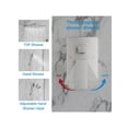 thumbnail image 4 of EastVita Bathroom Shower Faucet Set. 10/12 Inch Rainfall Shower Head With Handheld Combo. Wall Mounted Shower System Shower Fixtures With Pressure-Balanced Valve. Matte Black/Brushed Nickel, 4 of 8
