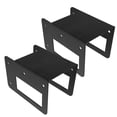 thumbnail image 1 of HAMPPLIES 2Pcs Black Steel Firewood Rack Brackets Smooth Design Wood Storage Holder for Indoor Outdoor, 1 of 7
