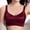 Wine, variant on Njagoc3 Wireless Bras for Women V Neck Wide Straps Seamless Comfortable Underwire Free Daily Bra