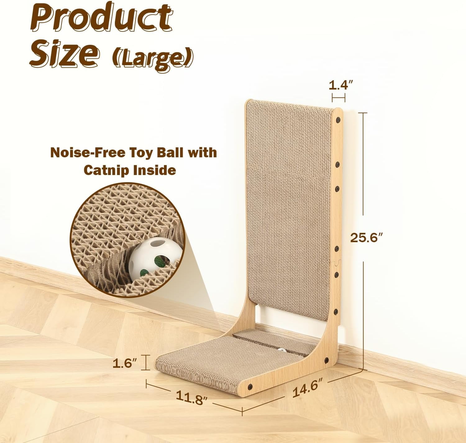 Zakkart  Window Perch and 2-Pack  Scratching Board Bundle - Sturdy Iron Frame with Washable Bed for Large Cats