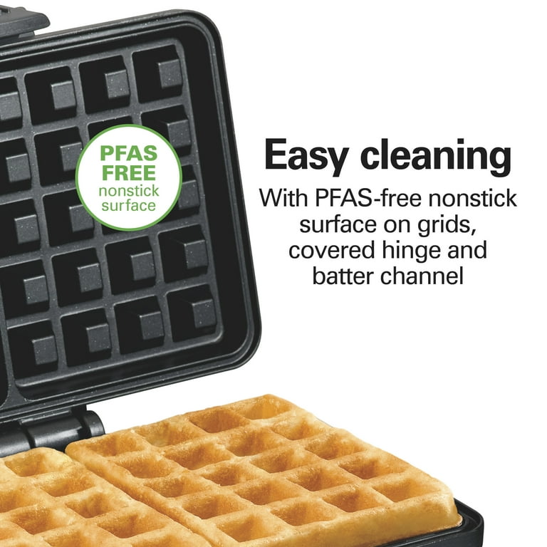 Hamilton Beach Belgian-Style Waffle Maker with Non-Stick Grids