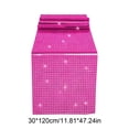 thumbnail image 3 of Mirror Sequin Table Runner | Shiny Glitter Party Decor | Metallic Fabric Cover for Wedding Birthday Holiday Banquet Home Table Setting, 3 of 6