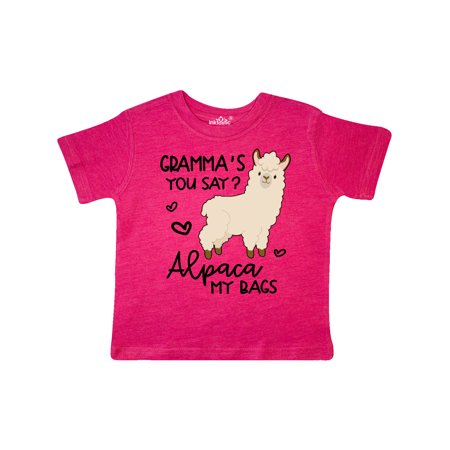 

Inktastic Gramma s You Say Alpaca My Bags Gift Toddler Boy or Toddler Girl T-Shirt