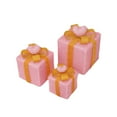 thumbnail image 2 of CISIL & Christmas Lighted Gift Boxes: Set of 3 Light Up Presents Christmas Decoration for Indoor Xmas Tree Outdoor Yard Holiday, Battery Operated Gift Boxes Pink heart, 2 of 8
