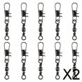 thumbnail image 1 of 2X 10x Barril de Pesca Giratorio Sharpla Conector Giratorio 41mm 11,5g 2 Piezas, 1 of 8