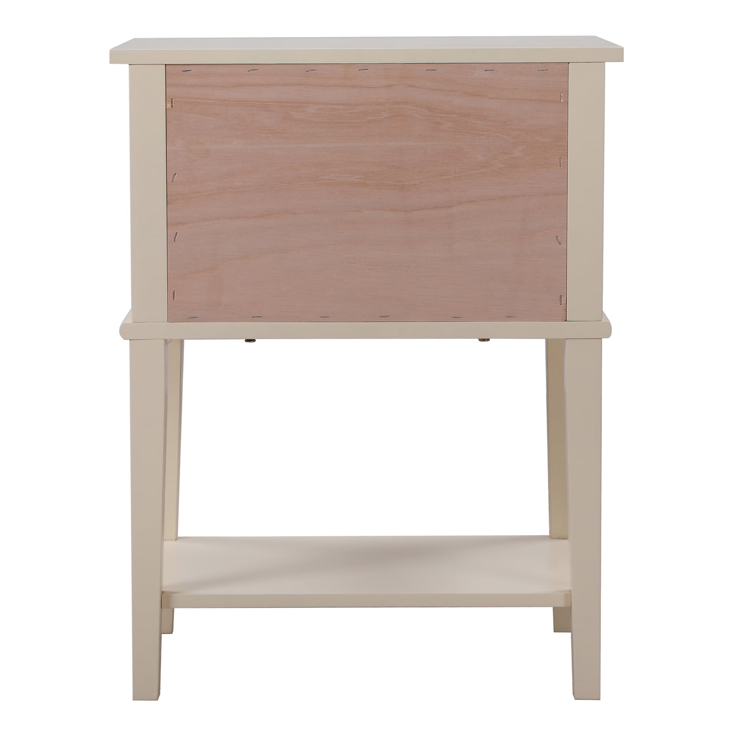 Glory Furniture Newton 2 Drawer Nightstand in Beige
