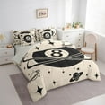 thumbnail image 3 of Castle Fairy Teens Adults Galaxy Planet Bedding Comforter Set 7 Pieces,Starry Sky Full Bedding Set Lightweight,Sport Billiards Fitted Sheet Flat Sheet,Microfiber Bedroom Decor,Reversible, 3 of 8