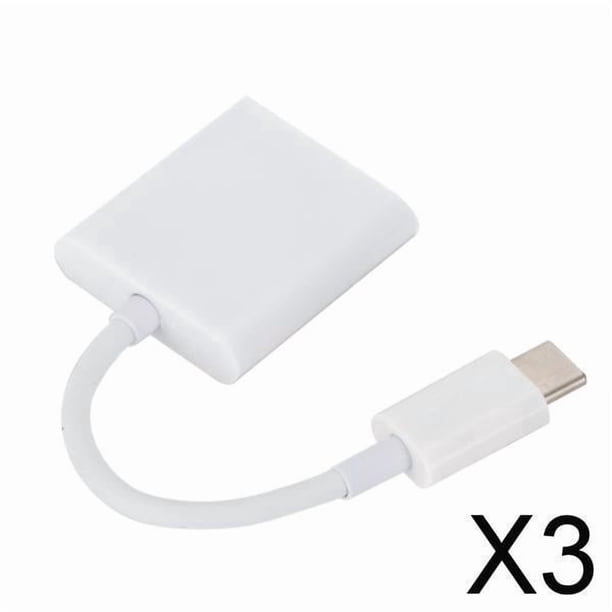 3x Lector de Tarjetas a de Portátil Cable de Datos OTG para Teléfonos con Tableta Notebook , Plug 3 piezas