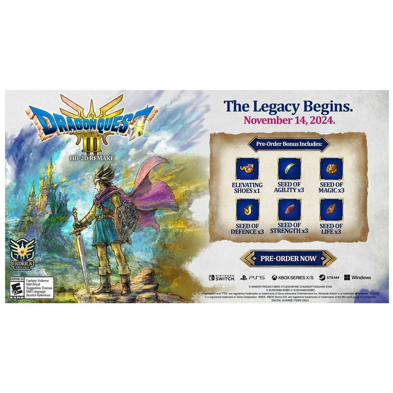 Dragon Quest III HD-2D Remake, Nintendo Switch - Walmart.com