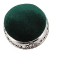 thumbnail image 1 of Vintage Style Pin Cushion with Weighted Metal Base, Half Ball Sewing Needle Keeper for Quilting Dressmaking and Craft Projects, 1 of 7