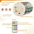 thumbnail image 5 of Yayeee Flameless Candles with Remote Flickering Battery Operated Multi Color Changing, Beige Abstract, 5 of 7