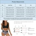 thumbnail image 3 of EHRWE Women High Waisted Bikini Sexy Push Up Two Piece Swimsuits Vintage Swimsuit Two Piece Retro Ruched High Waist Print Bikini Set Light Blue, Sizes S-2XL, 3 of 8