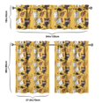 thumbnail image 6 of Kitchen Curtains 36 Inch Short - 3 Panel Set with Cute Cat Paw Pattern, Rod Pocket Window Curtain, 100% Polyester for Pet Lovers Farmhouse, Cafe, Kitchen, Bedroom, Easy Wash, 6 of 6