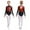 Red, variant on Kids Girls Long Sleeve Metallic Shiny Ballet Dance Leotard Gymnastics Figure Skating Bodysuit Red 6