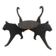thumbnail image 3 of Soporte para plantas con silueta de gato, estante decorativo de madera para interior y exterior. Negro, 3 of 9