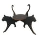 thumbnail image 3 of Estante decorativo de esquina de madera con silueta de gato para plantas, para uso en interiores y exteriores. Negro, 3 of 9