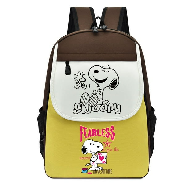 Mochila De Dibujos Animados Snoopy Bolsa Escolar Para Mujeres Hombres Ordenador Viaje