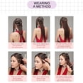 thumbnail image 4 of Ensemble de 7 Pcs Perruque à Clip Mat Cheveux Bouclés Grande Perruque Ondulée, Pull Toupie, 4 of 4