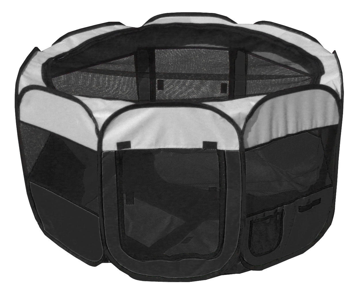 Pet Life All-Terrain Medium Lightweight Collapsible Playpen for Dogs with Carrying Case, Blue