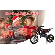 50Engine Dirt Bike for Adults & Kids, 2-Stroke Gas Powered Off-Road Motorcycle, 330LBS Capacity with Hydraulic Disc Brakes & Suspension, 25MPH Max Speed, Pull Start Mini Dirt Bike