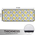 thumbnail image 5 of Kitchen Rugs Sets Of 2,Yellow Lemon Fruit Slices White Pattern Anti Fatigue Kitchen Mat Rugs Non Slip Washable,Decorative Kitchen Floor Mats for Kitchen,Sink,Laundry,17"x47"+17"x47", 5 of 5