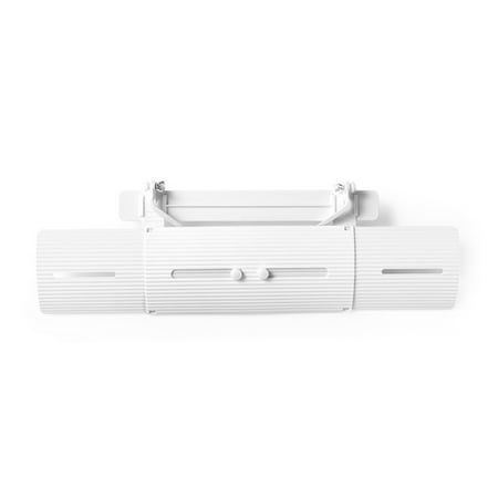 

Telescopic Air Conditioner Vent Cover Windshield Baffle Vent Deflector Confinement Air Deflector White