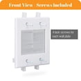thumbnail image 1 of Kebulldola 2 Gang Brush Placa de Pared Blanca, 1 of 2