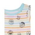 thumbnail image 3 of Sesame Street Baby and Toddler Girls Tops, Pants and Shorts, 4-Piece Cotton Pajama Set, Sizes 9M-24M, 3 of 4