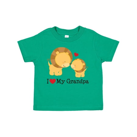 

Inktastic I Love My Grandpa Gift Toddler Boy or Toddler Girl T-Shirt