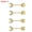 Style 4, variant on 2 Pairs Stainless Steel Stud Earring Push-in CZ Cartilage Tragus Earring Jewelry-Style 1-3mm