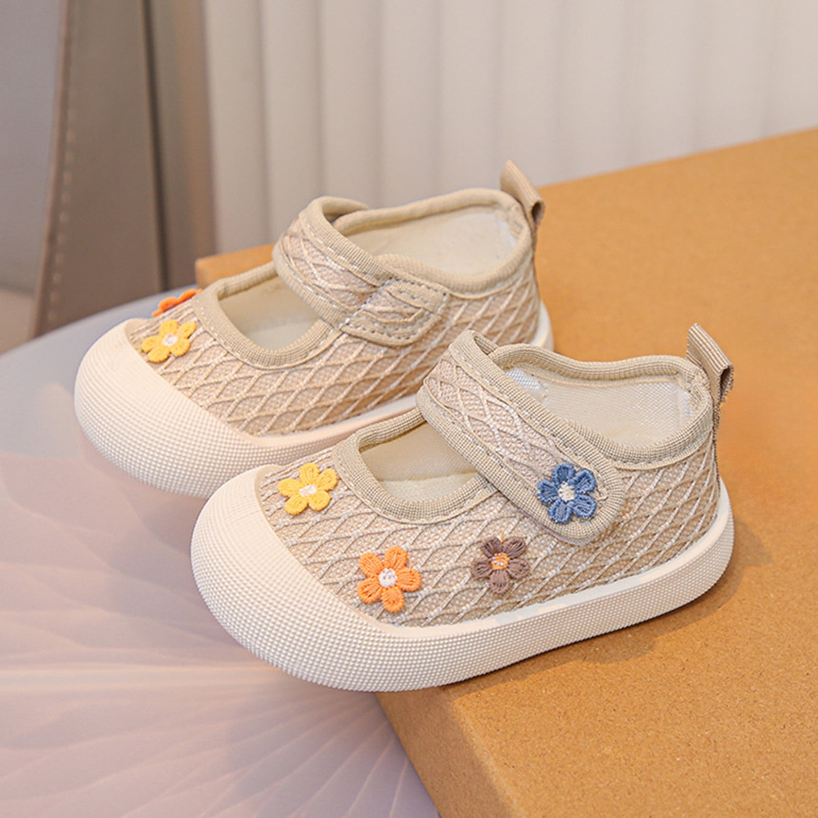 Baby Boys Girls First Walkers Barefoot Hiking Sneakers Toddler Breathable Walking Running Tennis Shoes