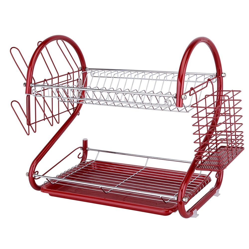 Europe Ware K10766 Dish Rack, Red