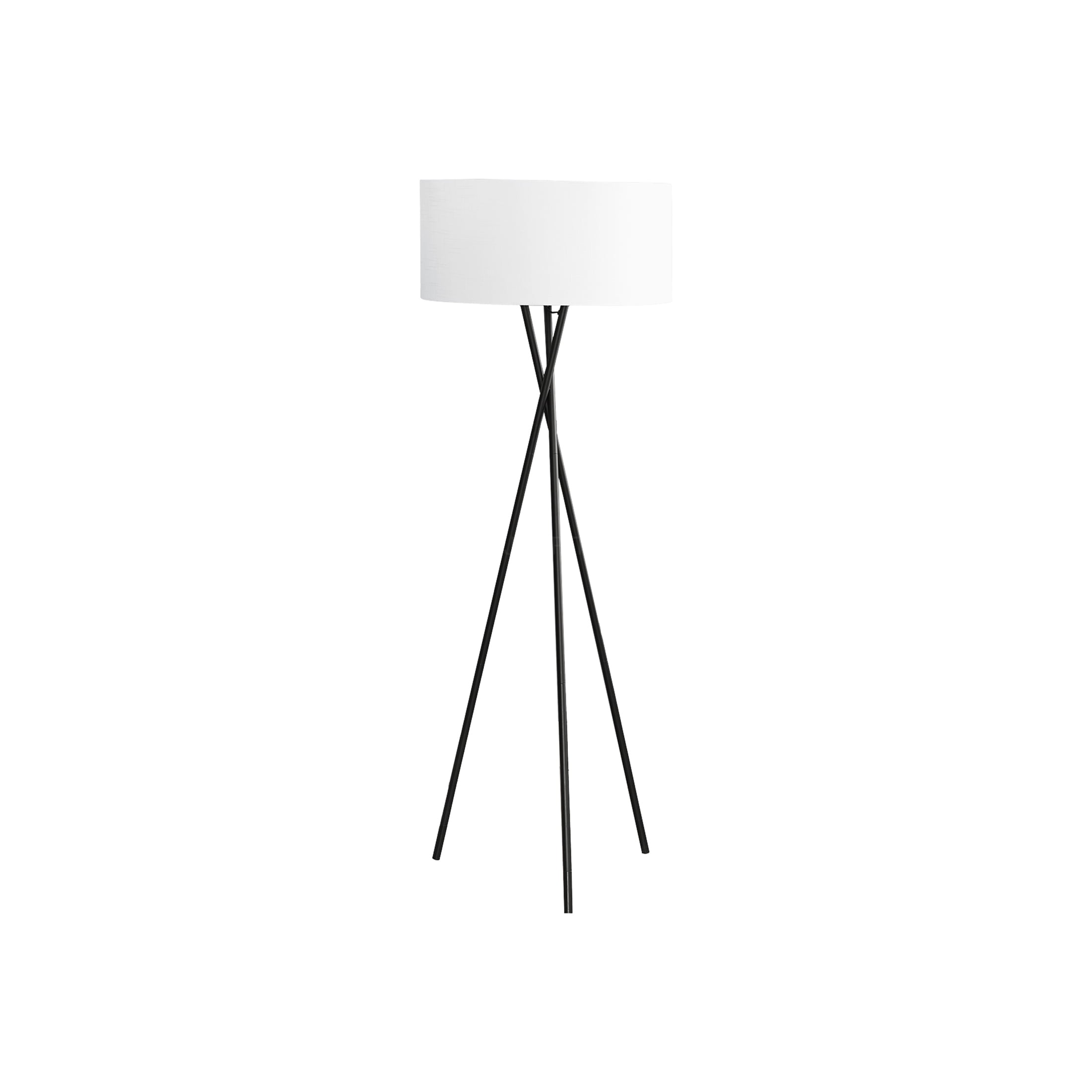 JERFIT Modern Tripod Floor Lamp with Fabric Shade, 3-Way Switch, Adjustable Ambient Lighting for Living Room, Bedroom, Office Decor