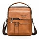 thumbnail image 1 of Bolso cruzado vintage de cuero para hombre - Bandolera de hombro ajustable con múltiples bolsillos para negocios, viajes y uso diario, 1 of 2