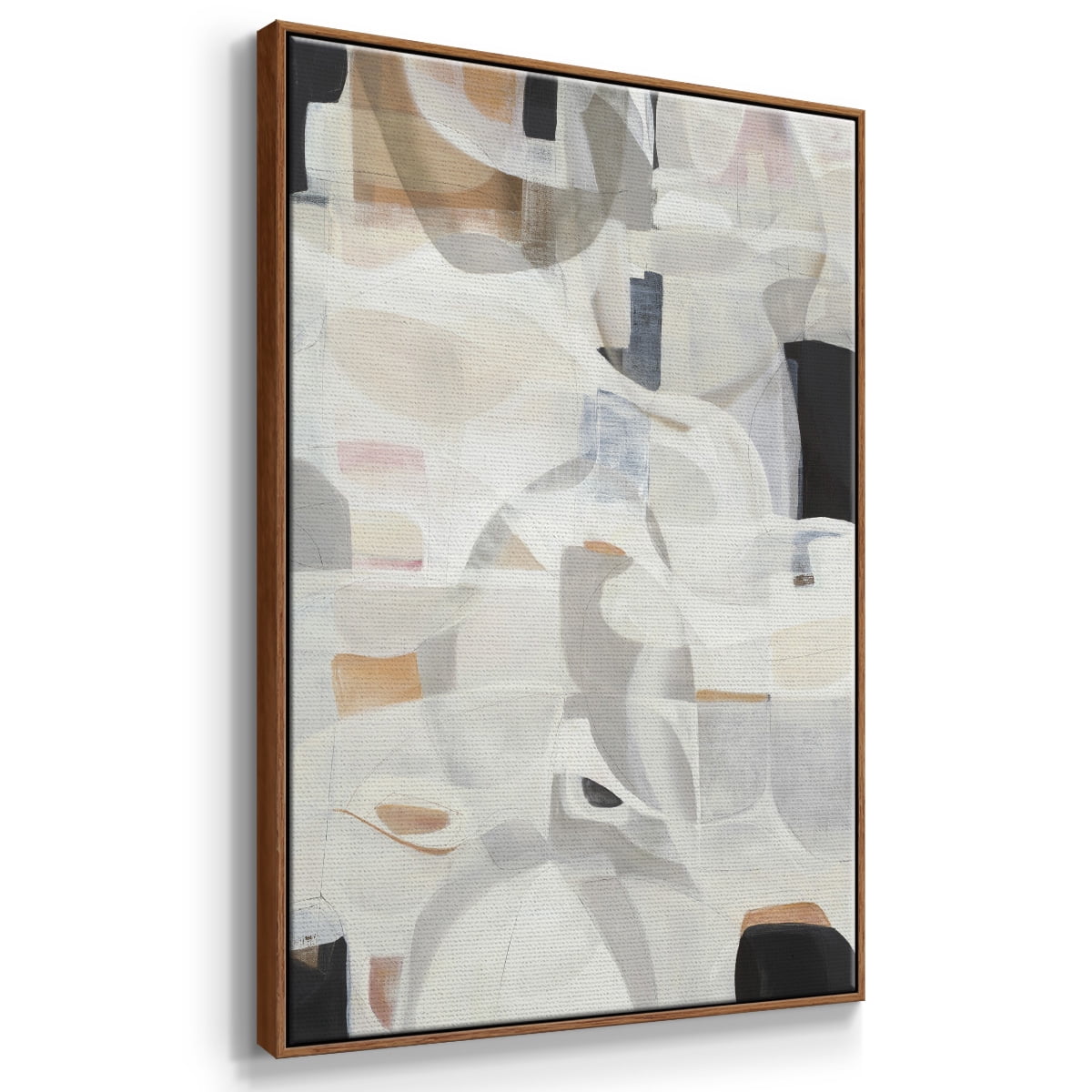 Windswept Framed Premium Gallery Wrapped Canvas - Ready to Hang - 27 x 41 - Walnut Floating Frame