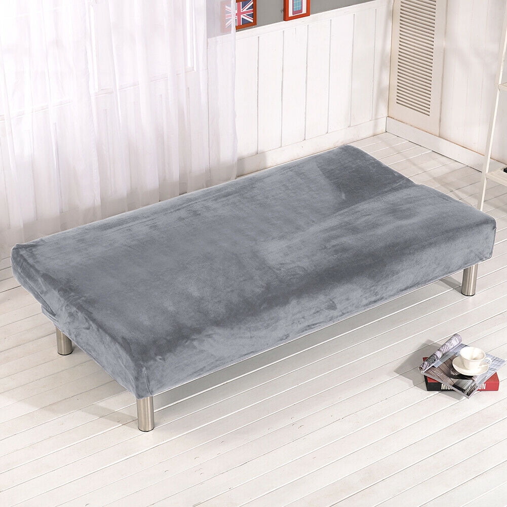 JIAN YA NA Armless Sofa Bed Cover Polyester Spandex Stretch Futon Slipcover Protector Elastic Full Folding Couch Sofa Shield