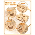 thumbnail image 3 of CHL-Guinea Pig Foraging Toy, 6 in 1 Hamsters Wooden Interactive Enrichment Set, Treat Dispenser for Small Animals, Suitable for Rabbits, Bunny, Chinchillas, Rats and Gerbils, 3 of 4