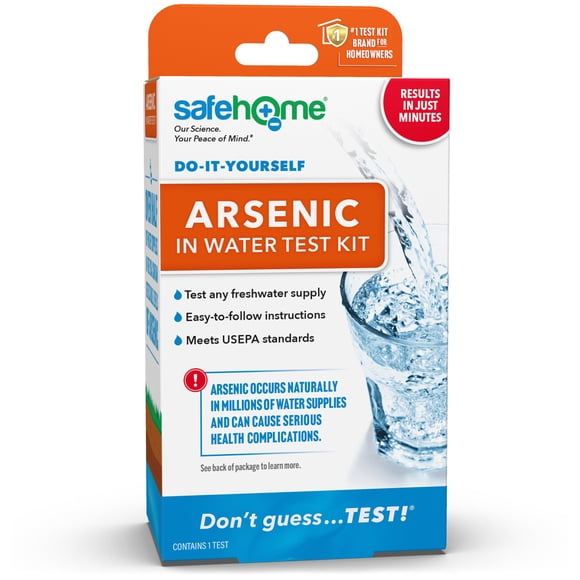 Kit de prueba de agua Safe Home DIY, detección de arsénico 0-500 PPB