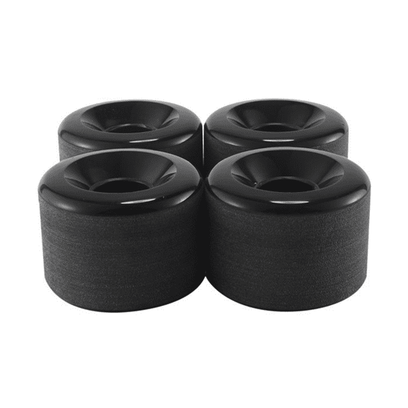 4 PCS Skateboard Wheels Elastic PU Wearable Flexible Durable 65X45 PU Skateboard Wheels Sports Black