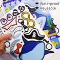 thumbnail image 6 of Shark Stickers Make a Face Stickers Craft for Kids Shark Party Favor Supplies 25 Sheets, 6 of 7