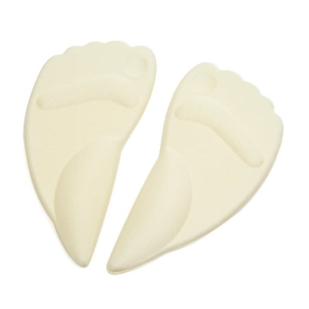 1 Pair Beige Silicone Self sticky Foot Arches Forefoot Pad Support Cushion Insole