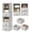 Silver Gray-6-Shelf Separable, variant on 6-shhanging Closet Organizer With 3 Drawers 2 Separable 3-shorganizers And Storfor Wardrobe Organization Dresser Nursury & Dorm Clothes