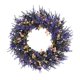 thumbnail image 2 of Corona de lavanda para la puerta principal – Decoración floral artificial morada de 15 pulgadas para puertas primavera-verano con vegetación para el hogar, la pared, la ventana, la boda y la fiesta, 2 of 7
