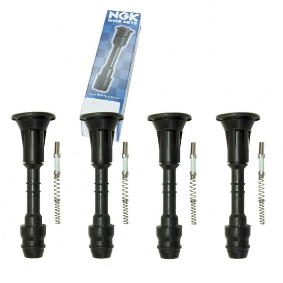 4 pc NGK Ignition Coil Boots compatible with Nissan Altima 2.5L L4 2016-2018