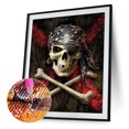 thumbnail image 2 of Diamante Dibujo Taladro 5D DIY Esqueleto Pirata Kits Decoración de pared redonda completa (A5696) Hugtrwg Para estrenar, 2 of 9