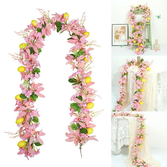 70.86in Vine Indoor Green Decoration Table Decoration Vine Wedding Spring Home Party Craft Art Table Silk Roses Flowers Acrylic Water for Flowers Flower Hanging Jasmine Flowers Outdoor Hanging Flowers